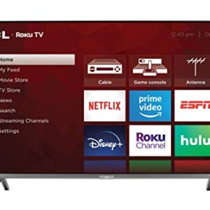 TCL 55-inch 6-Series 4K UHD Dolby Vision HDR QLED Roku Smart TV - 55R635, 2021 Model , Black