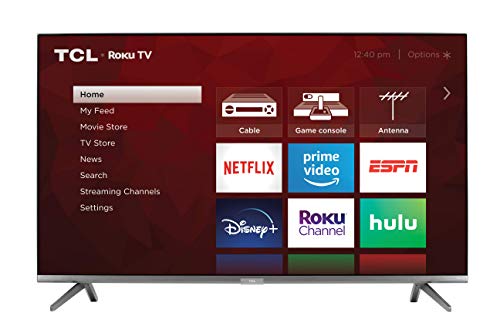 TCL 55-inch 6-Series 4K UHD Dolby Vision HDR QLED Roku Smart TV - 55R635, 2021 Model , Black