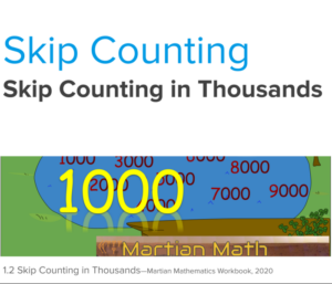 skip counting in thousands