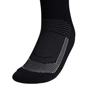 adidas Ub21 Superlite Running Quarter Socks (2-Pair), Black/Grey/White, Large