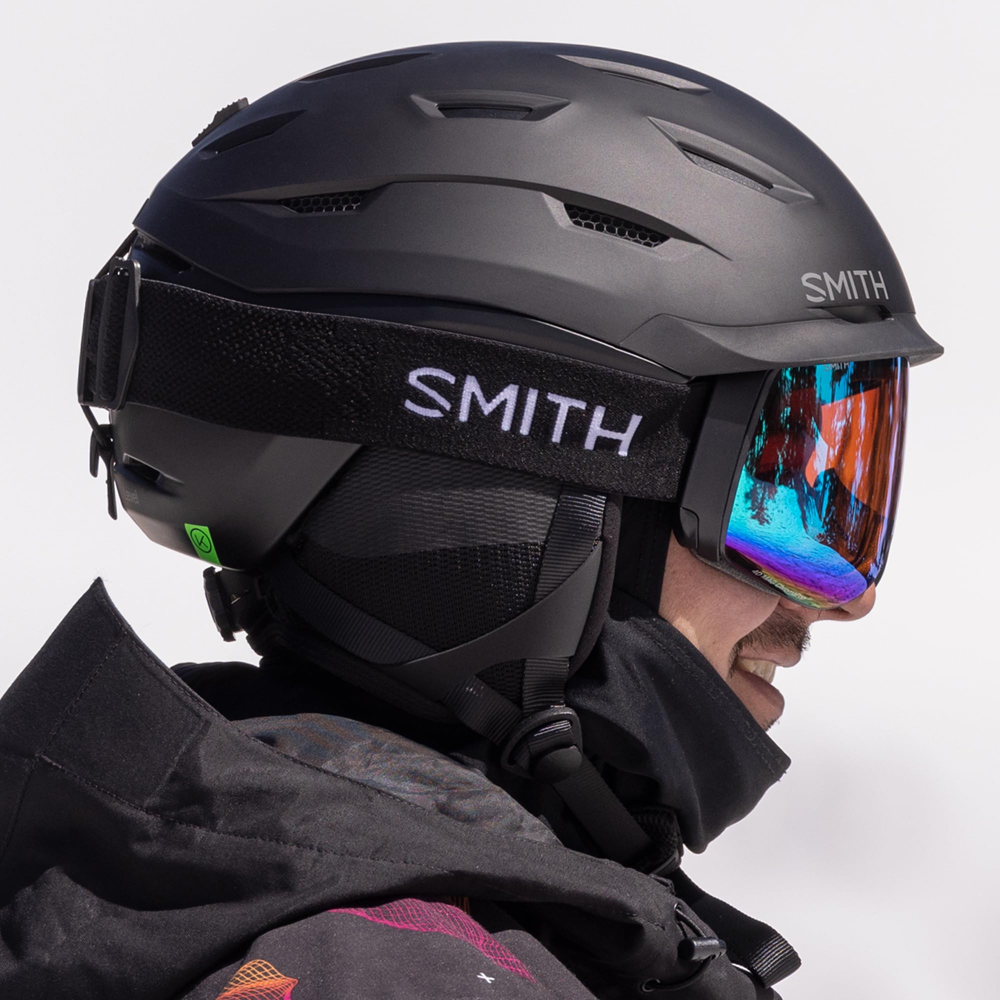 Smith Level Helmet for Men – Adult Snowsports Helmet with MIPS Technology + Zonal Koroyd Coverage – Lightweight Protection for Skiing & Snowboarding – Matte Black, Large