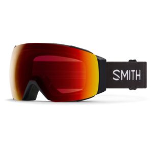 smith i/o mag snow goggle - black | chromapop sun red mirror + extra lens