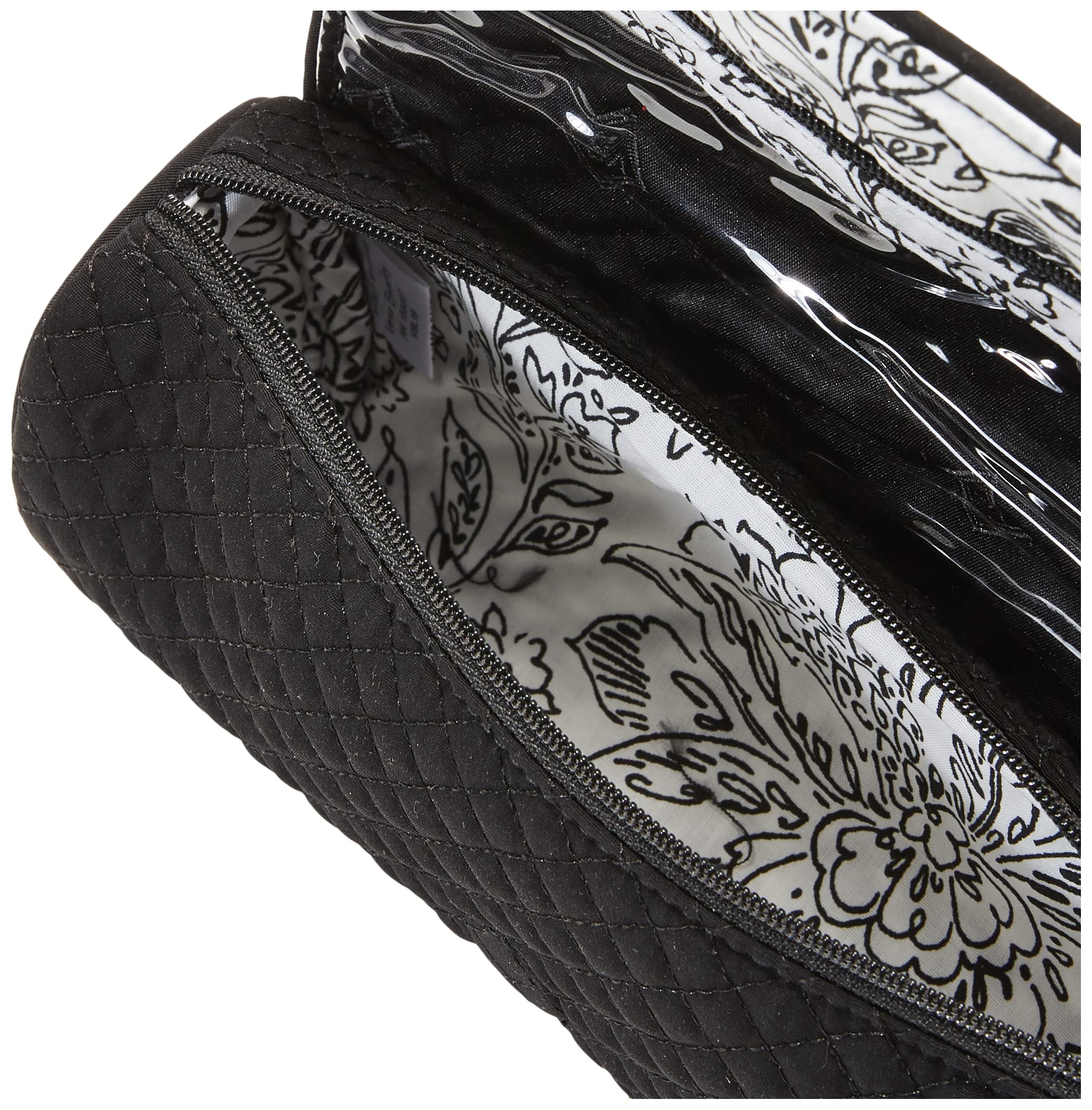 Vera Bradley Women's Microfiber on a Roll Makeup Brush & Pencil Case, Black, One Size