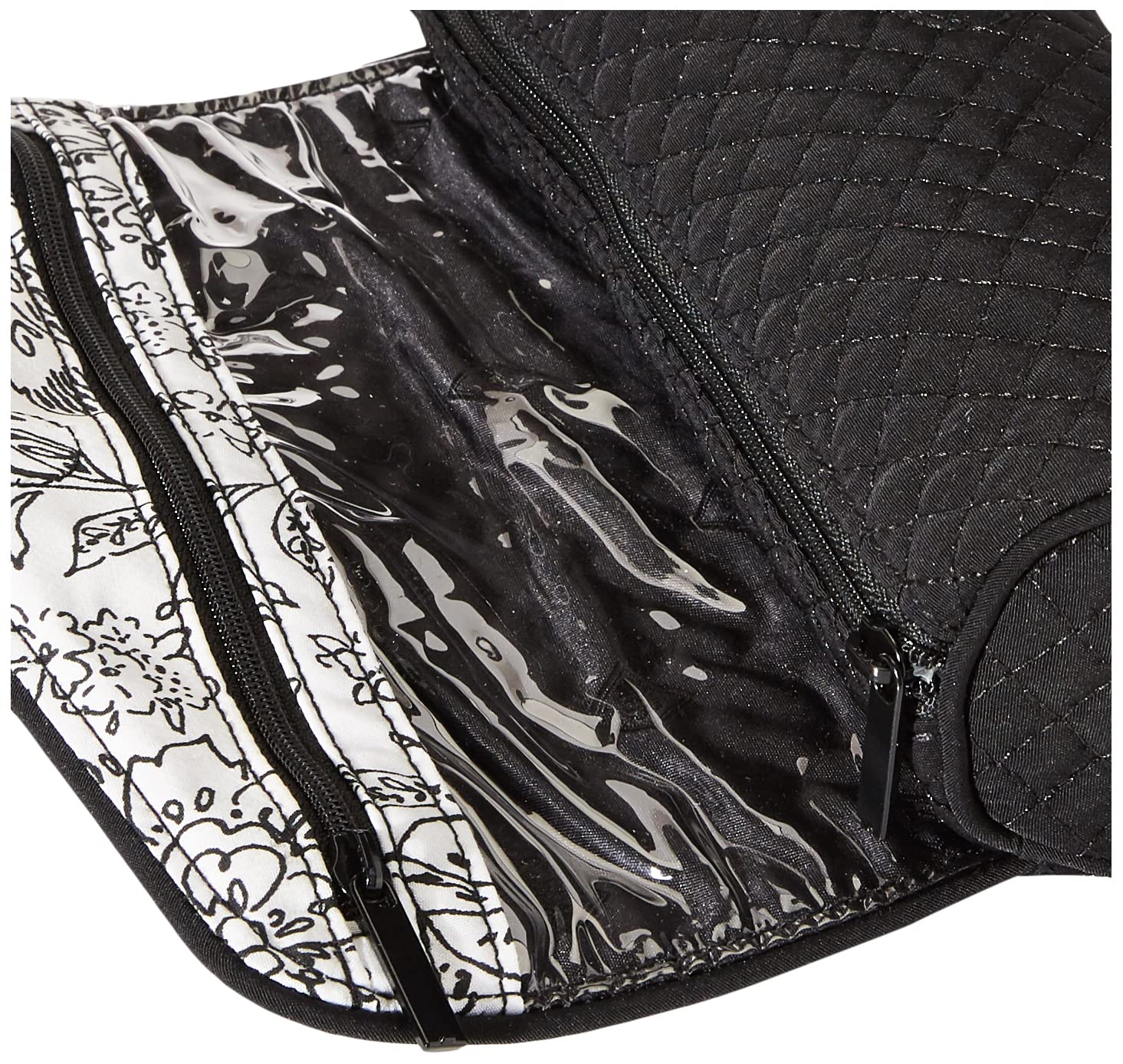 Vera Bradley Women's Microfiber on a Roll Makeup Brush & Pencil Case, Black, One Size