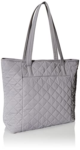 Vera Bradley Women's Performance Twill Vera Tote Bag, Classic Gray, One Size