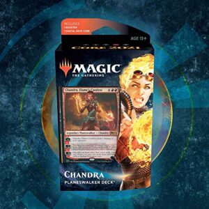 Magic: The Gathering Chandra, Flame’s Catalyst Planeswalker Deck | Core Set 2021 (M21) | 60 Card Starter Deck, C76580000