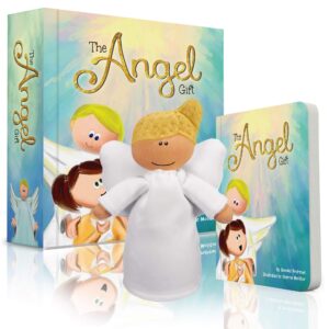 the angel gift book set: a book reminding children that angels are watching over them, baptism gifts for girls, comfort gifts, comfort book (faith version for girls)