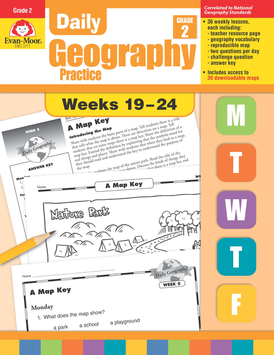 Daily Geography Practice, Grade 2, Weeks 19–24