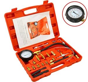 0-140 psi fuel injector pump injection tester test fuel pressure gauge kit car tools,fuel injection pressure tester updated tu-114 fuel pressure tester kit gas oil pressure tools for cars and trucks