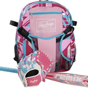 Rawlings | REMIX T-Ball & Youth Baseball Glove | Right Hand Throw | 9" | Pink