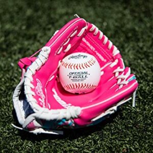 Rawlings | REMIX T-Ball & Youth Baseball Glove | Right Hand Throw | 9" | Pink