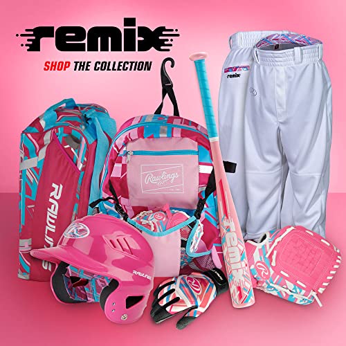 Rawlings | REMIX T-Ball & Youth Baseball Glove | Right Hand Throw | 9" | Pink