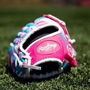 Rawlings | REMIX T-Ball & Youth Baseball Glove | Right Hand Throw | 9" | Pink