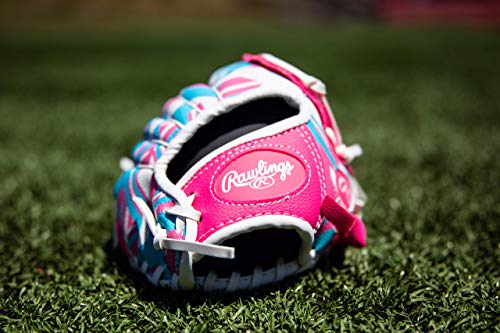 Rawlings | REMIX T-Ball & Youth Baseball Glove | Right Hand Throw | 9" | Pink