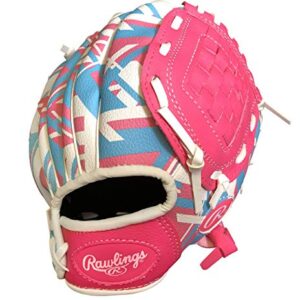 Rawlings | REMIX T-Ball & Youth Baseball Glove | Right Hand Throw | 9" | Pink