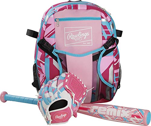 Rawlings | REMIX T-Ball & Youth Baseball Glove | Right Hand Throw | 9" | Pink