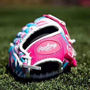 Rawlings | REMIX T-Ball & Youth Baseball Glove | Right Hand Throw | 9" | Pink