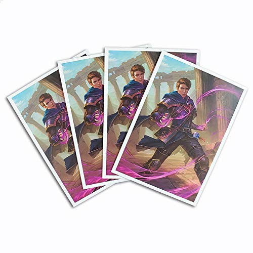 Fantasy North - Artemis Prior - Arcane Mage - 100 Smooth Matte TCG Trading Card Sleeves - Fits Magic MTG Commander Pokemon and Other Card Games - Playing Card Sleeves