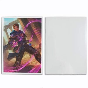 Fantasy North - Artemis Prior - Arcane Mage - 100 Smooth Matte TCG Trading Card Sleeves - Fits Magic MTG Commander Pokemon and Other Card Games - Playing Card Sleeves