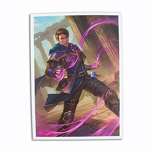 Fantasy North - Artemis Prior - Arcane Mage - 100 Smooth Matte TCG Trading Card Sleeves - Fits Magic MTG Commander Pokemon and Other Card Games - Playing Card Sleeves