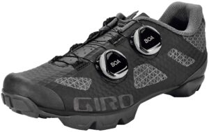 giro sector cycling shoe - women's black/dark shadow 40