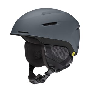 smith optics altus unisex snow helmet (matte charcoal black, large)