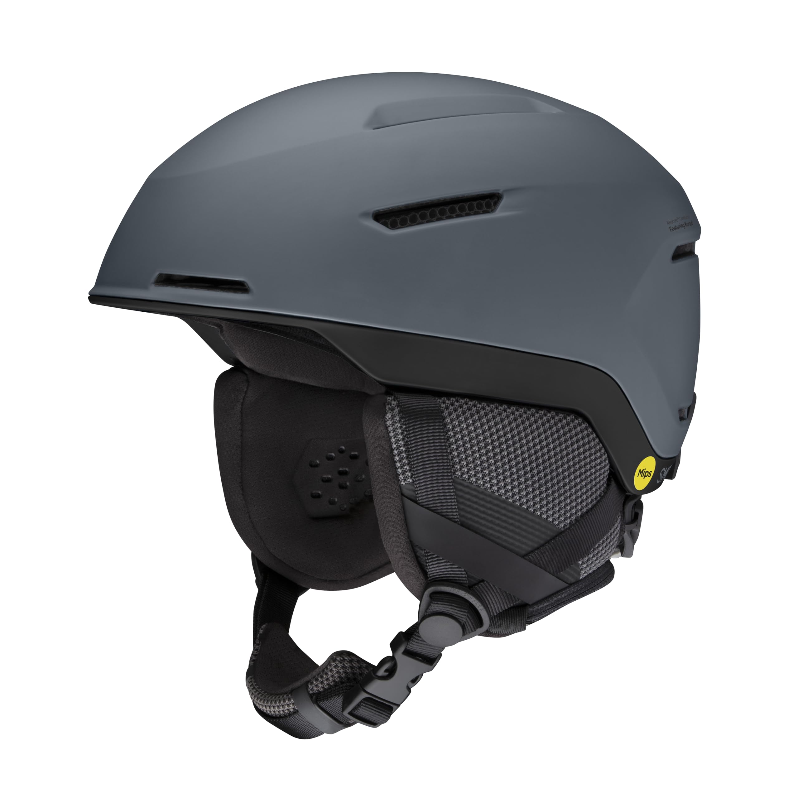 Smith Optics Altus Unisex Snow Helmet (Matte Charcoal Black, Large)