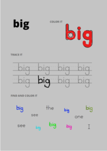 139 sight words book. tracing and coloring