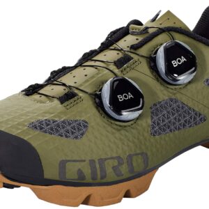 Giro Sector Men Clipless Mountain Bike Shoes - Olive/Gum (2021), 44