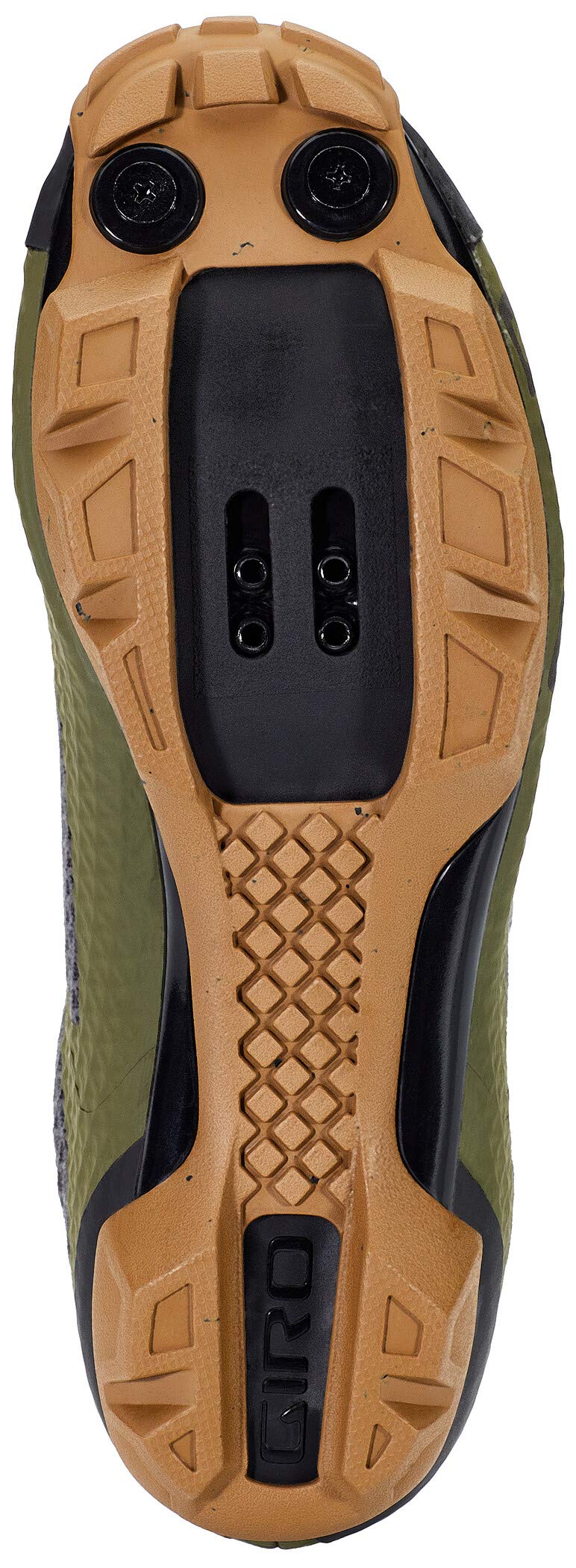 Giro Sector Men Clipless Mountain Bike Shoes - Olive/Gum (2021), 44