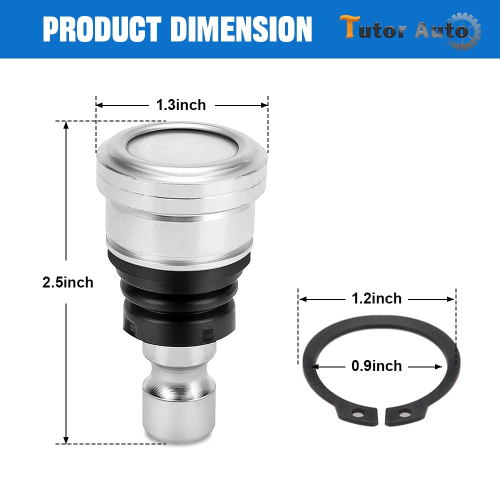 7061220 Upper and Lower Front Ball Joint Compatible with Polaris RZR 570 800 900 All Models Ranger Sportsman Scrambler Replace 7061187 7081505 7081580 7081666 7081924 42-1037