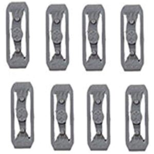 replacement track connectors for hot wheels - package of 8 gray hot wheels track connectors ~ work with track builder sets