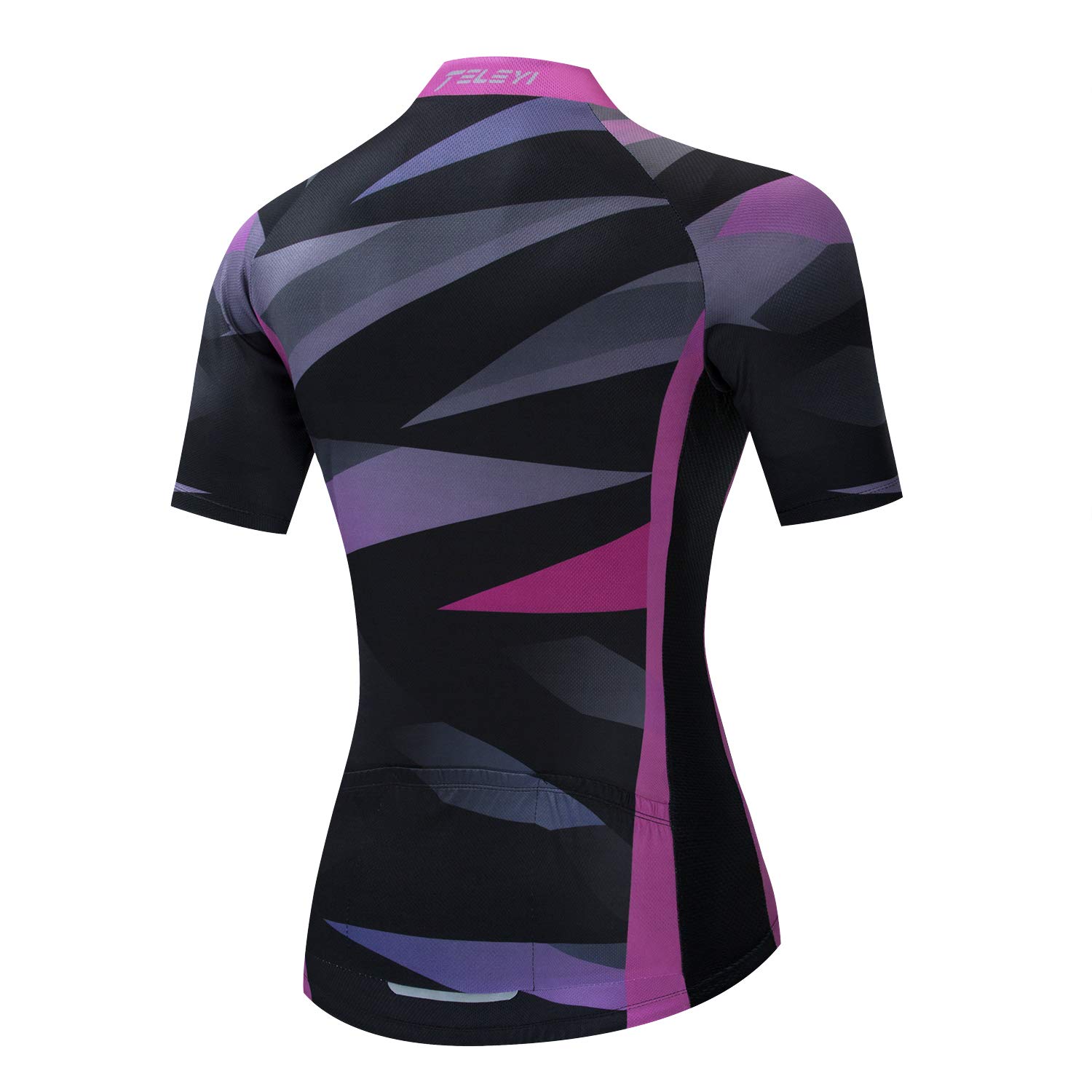 Women's Cycling Jersey and Bib Shorts Sets Short Sleeve Breathable Bicycle Clothing 3D Gel Padded Sportswear Black Size XL