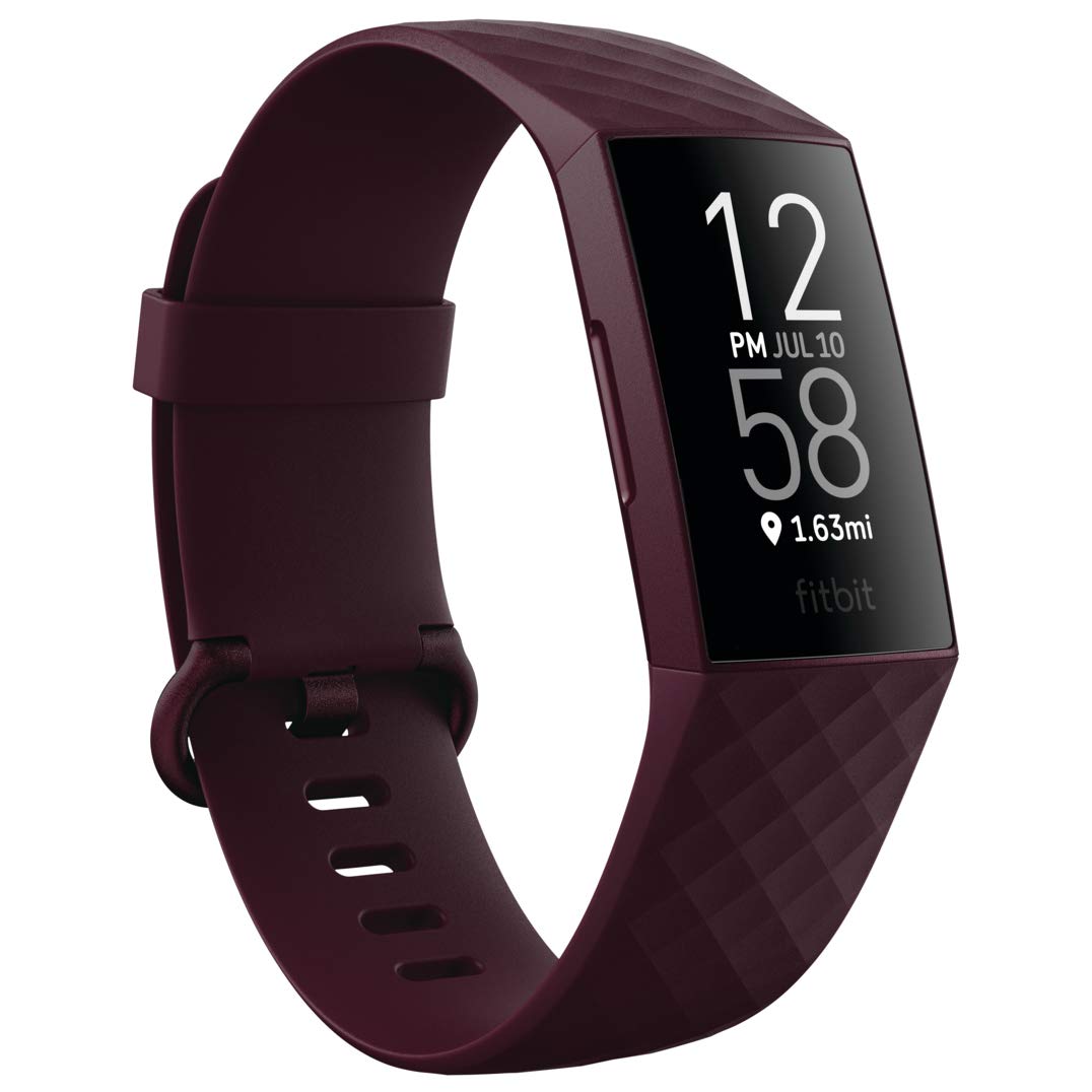 Fitbit Charge 4 Fitness Tracker, Rosewood/Rosewood