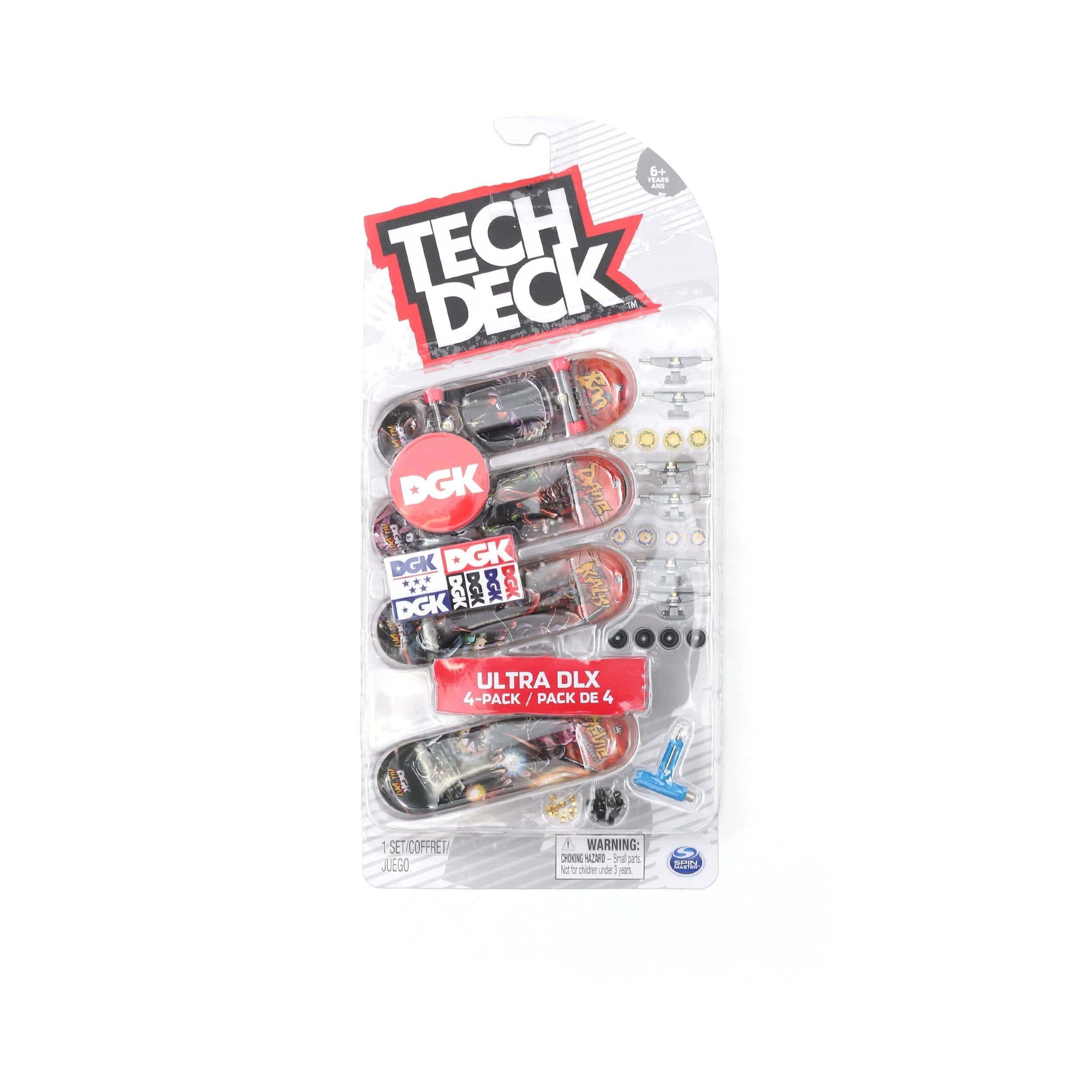 Tech-Deck - 96mm Fingerboards - 4-Pack - DGK Series 1