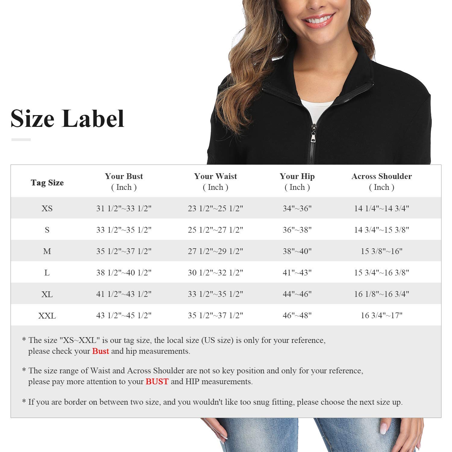 andy & natalie Women's Stand Collar Zip up Short Sleeve Hoodies Jacket Sweatshirts with Pockets Black