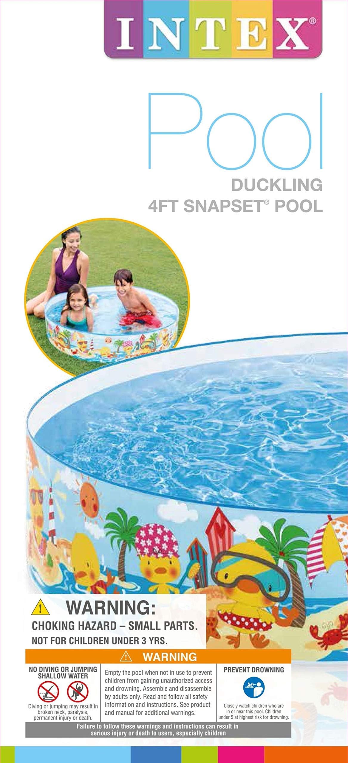 Intex 58477EP Duckling Snapset Pool 4' x 10"