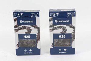 2 pack husqvarna 591099072 18" .325 .058 72dl chainsaw chain loop 501840472