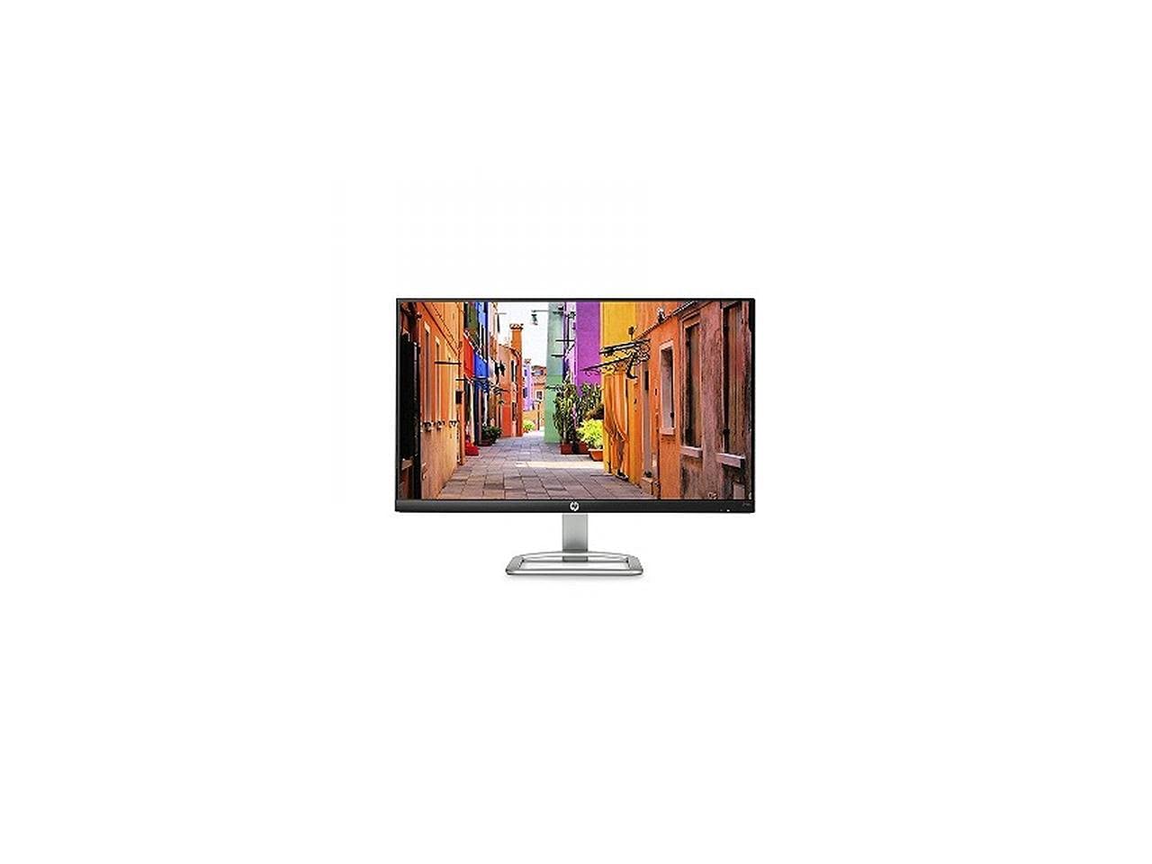 HP 23.8-inch Display Monitor, IPS w/Anti-Glare Full HD 1920x1080 VGA HDMI Edge-to-Edge Screen (24ec, Black with Silver)