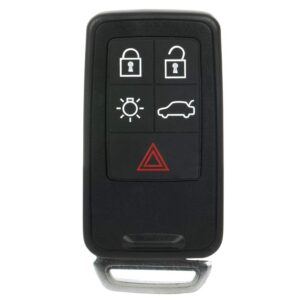 zenithike keyless entry for smart proximity remote key fob uncut ignition keyless 5 buttons with key blade 2008 2009 2010 2011 2012 2013 2014 2015 2016 2017 for volvo xc60 xc70 x 1 ship from usa