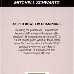 2020 Panini Instant Kansas City Chiefs 2019 Super Bowl LIV Champions #13 Mitchell Schwartz NFL Football Trading Card