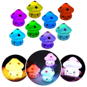 tornadoz led light up color changing mushroom toy | trendy design multi-color flashing led light cute n fun little creative kids toy | excellent decoration collection collectible