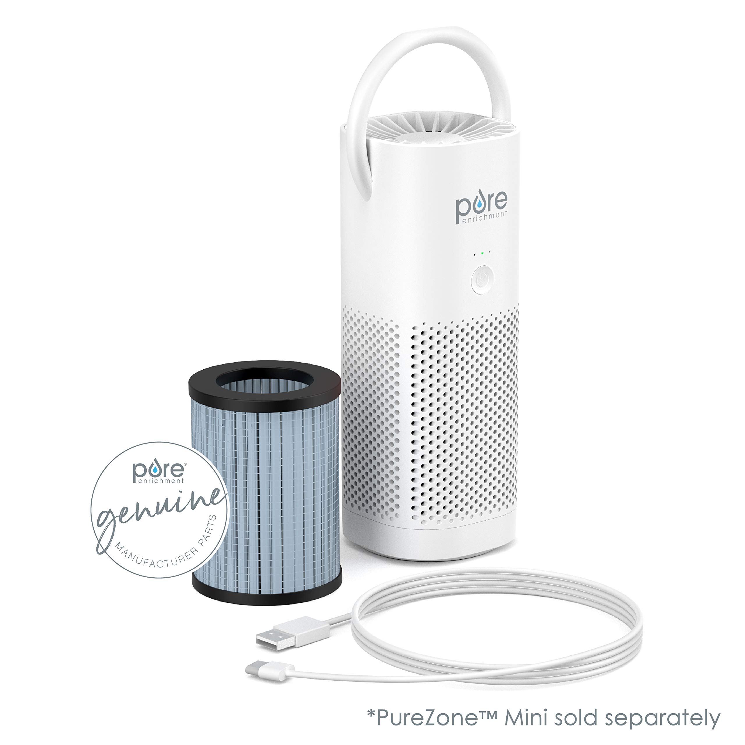 Pure Enrichment® Genuine 2-in-1 True HEPA Replacement Filter for the PureZone™ Mini Portable Air Purifier (PEPERSAP)