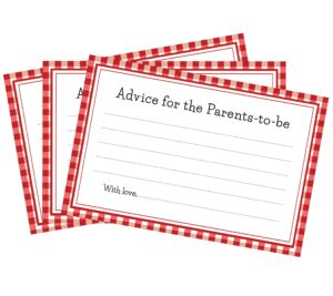 bbq baby-q advice for the parent-to-be baby shower cards - 24 count