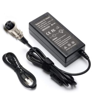 e100 e225 electric scooter battery charger for razor e200 e200s e175 e300 e125 e150 e325 e500 e225s e100s e300s e500s e325s mx350 mx400 zr350 pr200 pocket sports mod, dirt quad bike 3-prong inline