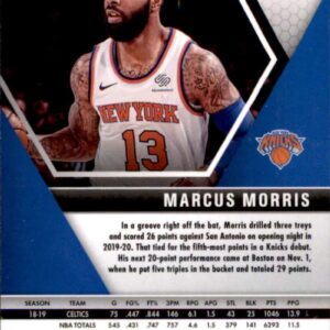 2019-20 Panini Mosaic #71 Marcus Morris Sr. New York Knicks Basketball Card