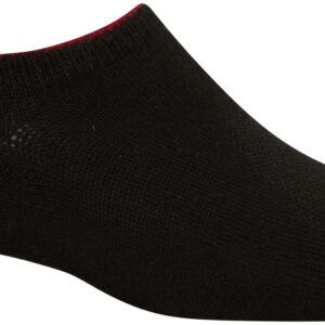 New Balance Boys' No Show Invisible Liner Socks (8 Pack), Size Medium, Black