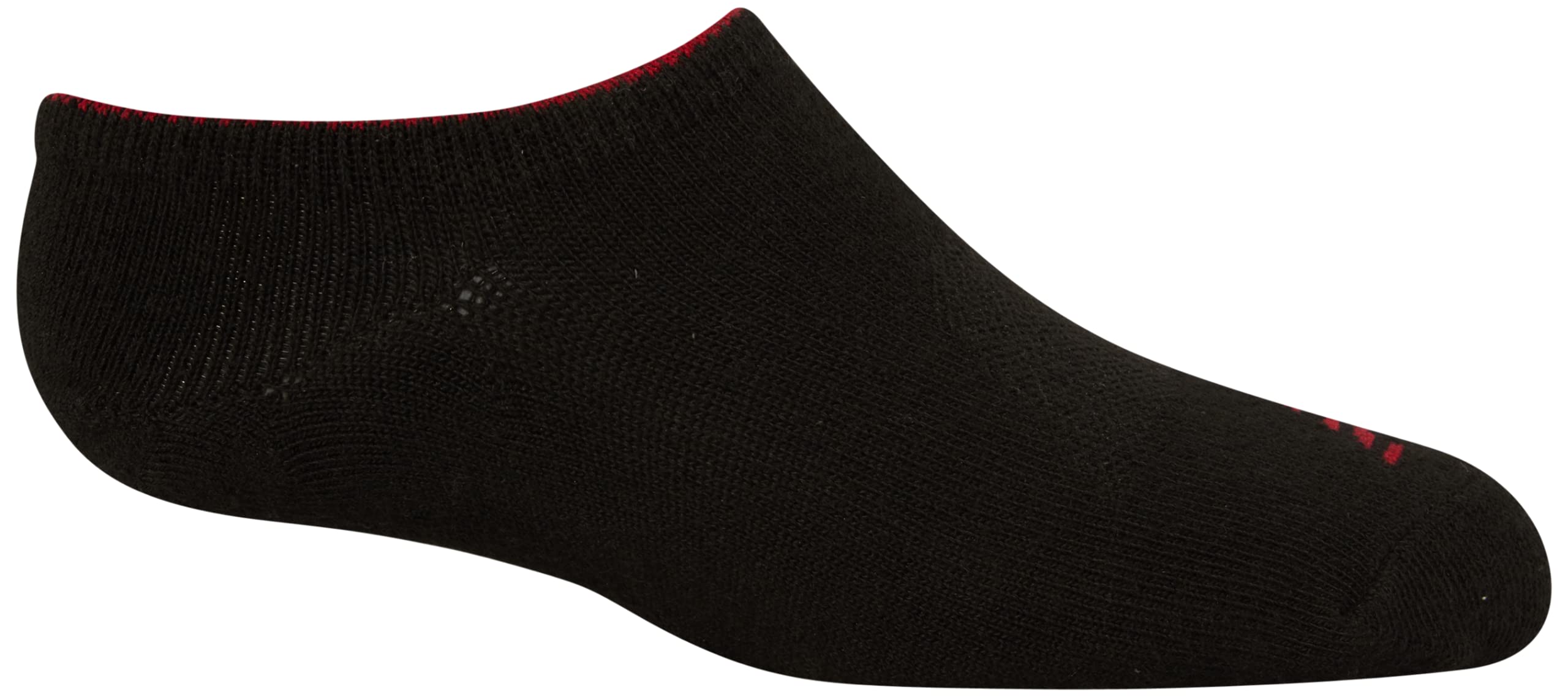 New Balance Boys' No Show Invisible Liner Socks (8 Pack), Size Medium, Black