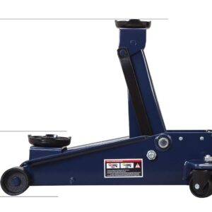 TCE ATZ830023U Torin Hydraulic Heavy Duty Steel Service/Floor Jack with Dual Piston Quick Lift Pump, 3 Ton (6,000 lb) Capacity, Blue