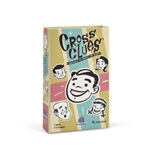 blue orange games cross clues- new cooperative family party game for 2 to 6 players. recommended for ages 7 and up